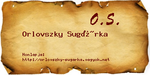 Orlovszky Sugárka névjegykártya